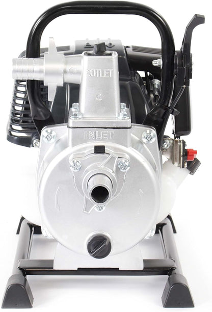 Benzine Waterpomp – Tuinpomp – Verfpomp – Dompelpomp – Irrigatiepomp – 1 kW Motorvermogen – 8.000 Liter Per Uur Debiet