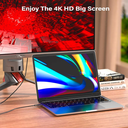 4K HDMI glasvezelkabel 150 meter, HDMI optische kabel 2.0,4K @60Hz 18Gbps High Speed UHD Fiber Optic AOC, 4:4:4 RGB, behuizing van zinklegering, slanke buitendiameter: 4,8 mm