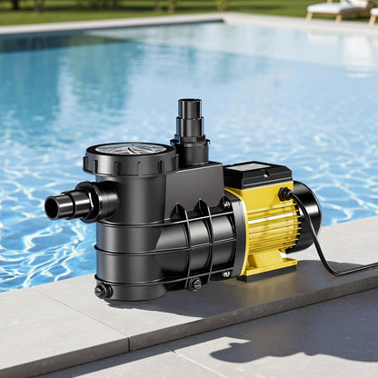 Zwembadpomp – Poolpomp – Filterpomp – Circulatiepomp – Vijverpomp – 5000 L/h Capaciteit – 220 Watt Vermogen