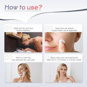 Lichttherapie - Rood Licht Therapie - LED-Therapie - 6-in-1 Hoogfrequent EMS-Gezichtsapparaat - Gezichtsradiofrequentieapparaat - met RF-Functie - Anti-Aging - Anti-Rimpel - Gezichtsmassager- Diepe Reiniging - voor Huidverzorging - Roze