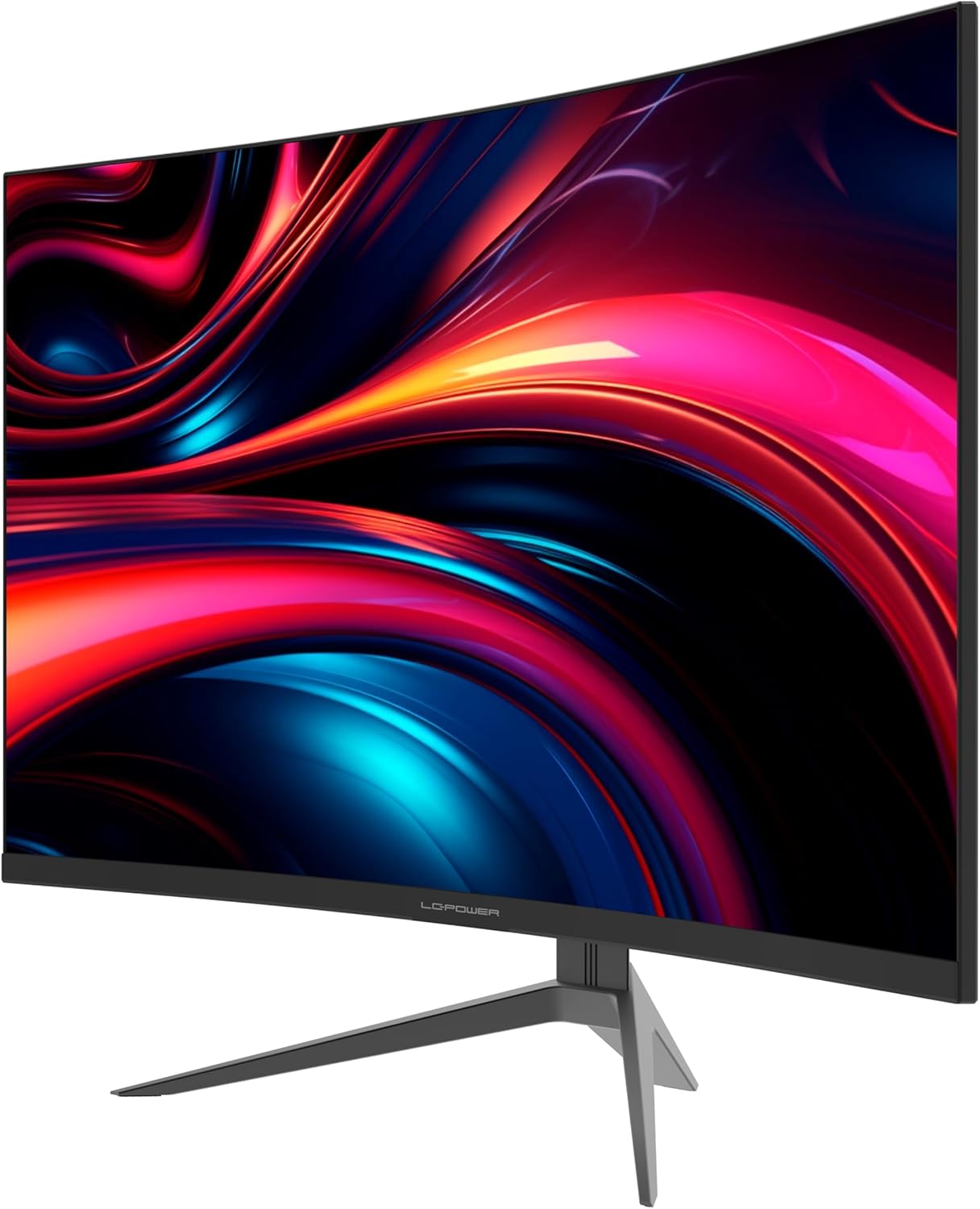 LC-POWER LC-M32QC 32 Zoll QHD Curved Monitor, 2560 x 1440, 180 Hz, 1 ms MPRT, AMD FreeSync, 3500:1, 1500R, 16:9, VA Panel, 122,1% sRGB, 93,6% DCI-P3, Schwarz