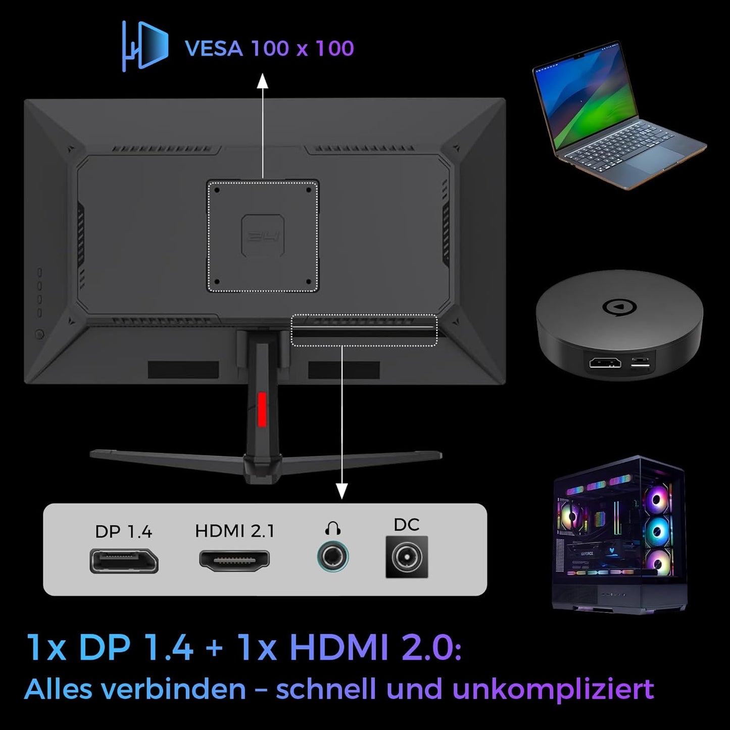 LC-POWER 24" 144Hz Monitor