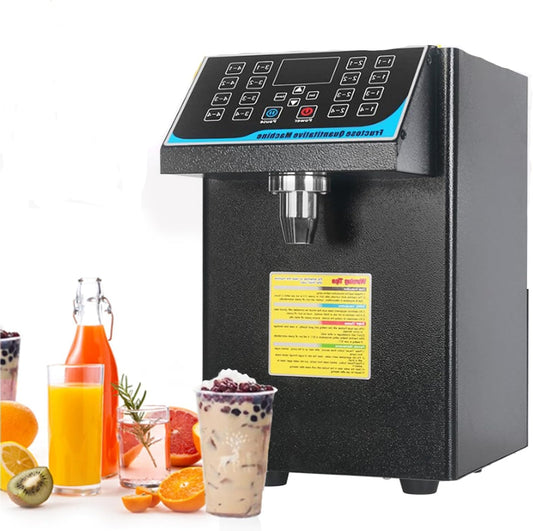Automatische Fruit Suiker Dispenser – Fructose Dispenser – Siropen Dosering – Suiker Machine – Fruit Siroop Dispenser – 304 RVS – 450W Motor – 16 Instellingen Geheugen – 7,5 Liter Capaciteit