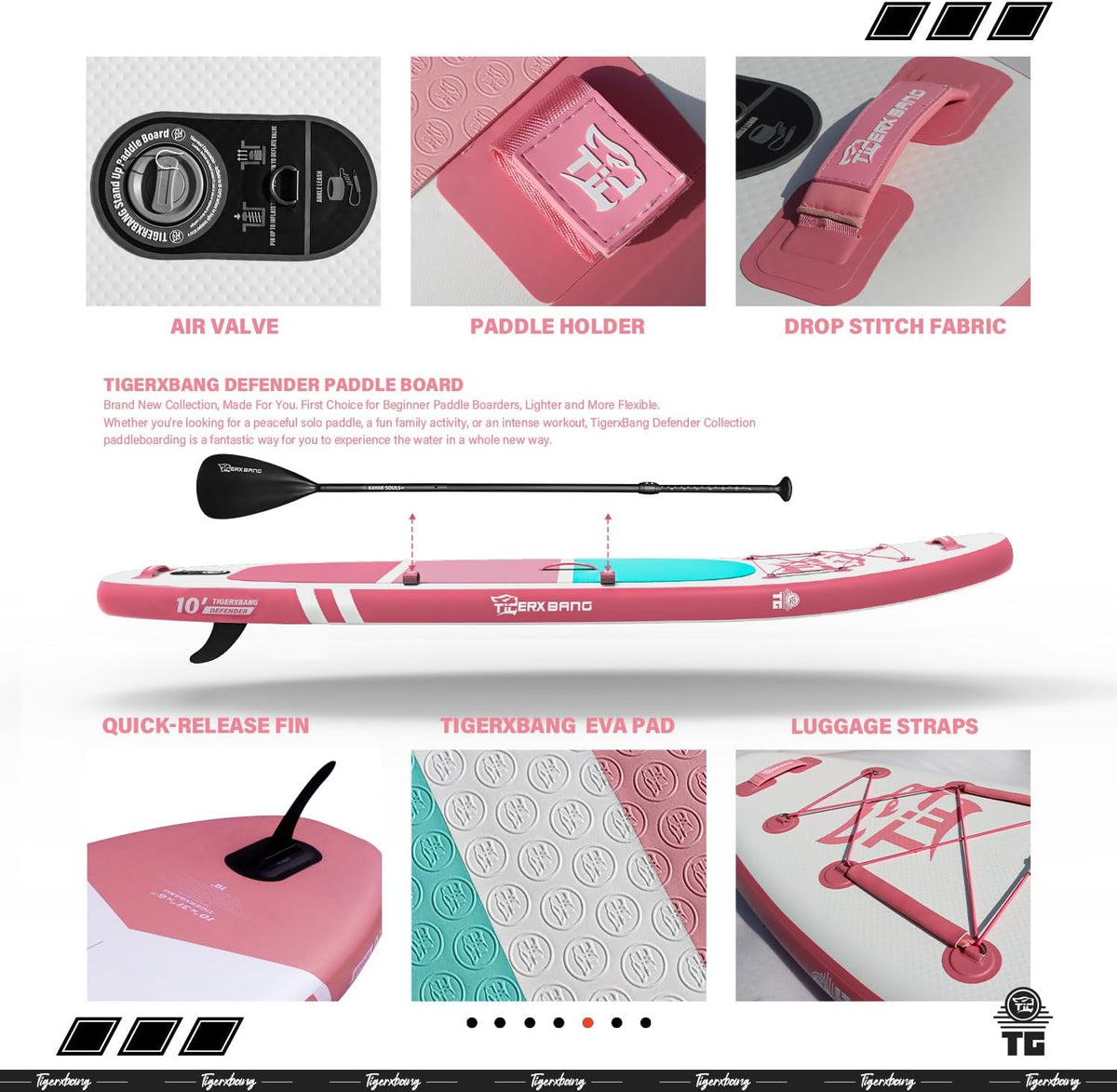 SUP Boards Stand Up Paddling Board, Opblaasbare Paddleboards Defender-Pro-collectie
