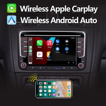 Autoradio – Auto Stereo – Auto Radio – Auto Audio Ontvanger – Multimedia Systeem – 7 Inch HD Touchscreen – Apple CarPlay & Android Auto Compatibel