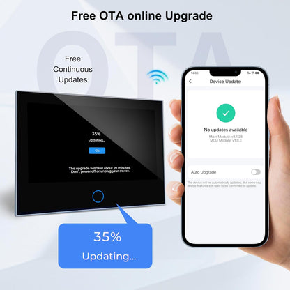 Alarmsysteem voor thuisbeveiliging (Gen 2) Stuk. DIY, touchscreen, bewegingsdetectie, contactsensoren, draadloze sirene, afstandsbedieningen, Smart Life Tuya-app, compatibel met Alexa & Google
