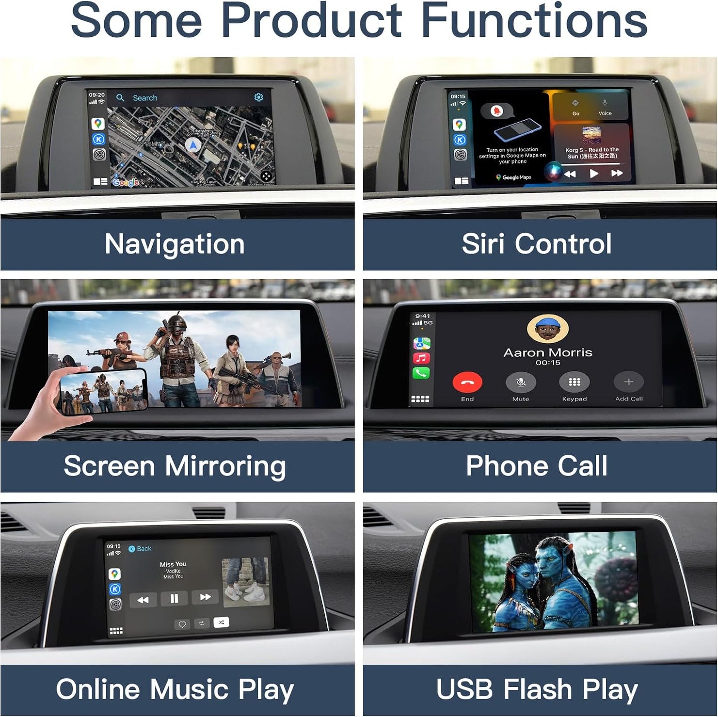 Draadloze CarPlay Android Auto Module – Smartphone Interface – Auto Multimedia Adapter – Infotainmentsysteem Upgrade – Mirrorlink Ondersteuning – OEM Camera Compatibiliteit – Veilig Handsfree Rijden