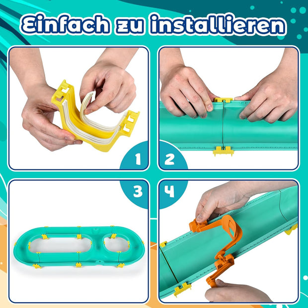 Watertafel - Watertafel Speelgoed - Waterspeeltafel - Zandmachine - Activiteitentafel - met 2 Boten - 57 stuks - Accessoires - Volledig Spel - Zomerspeelgoed - voor Kinderen - Buiten - Groen