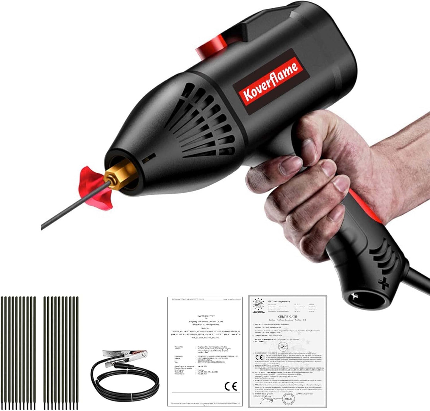 Draagbare elektrische lasmachine, lasgereedschap kit, 220V handheld booglasser, multifunctionele booglasset, huishoudelijke automatische lasmachine