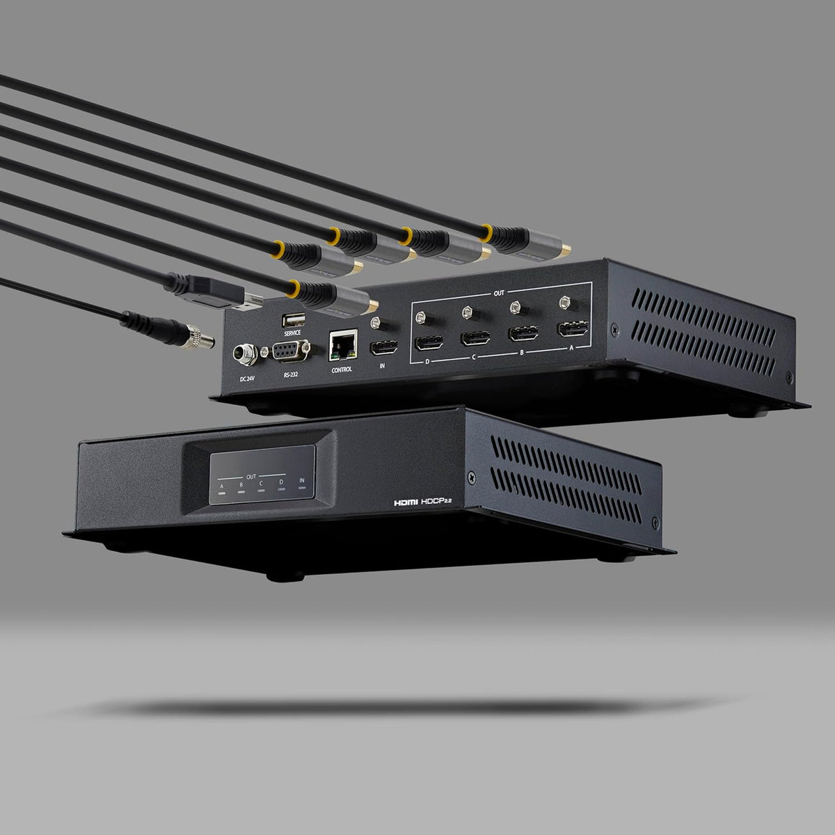 StarTech.com 2x2 HDMI Video Wall Controller - 4K 60Hz HDMI 2.0 Video-ingang naar 4x 1080p uitgang - Videomuur Processor voor Multi Screen Display - Videomuur Splitter - RS232/Ethernet Control