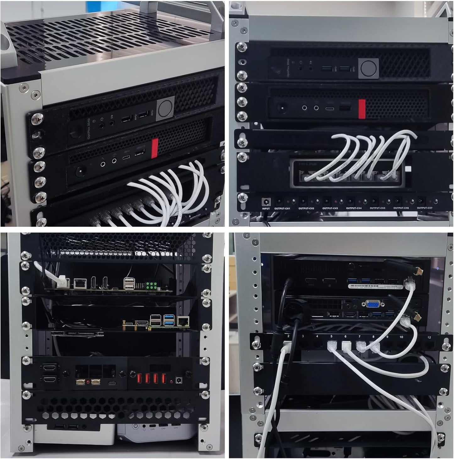 10 Inch 12U Rackkast Zilver – Serverrack – Netwerkrack – Patchkast – AV-rack – Open Frame – 260 mm Diep