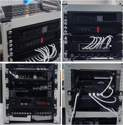 10 Inch 12U Rackkast Zilver – Serverrack – Netwerkrack – Patchkast – AV-rack – Open Frame – 260 mm Diep