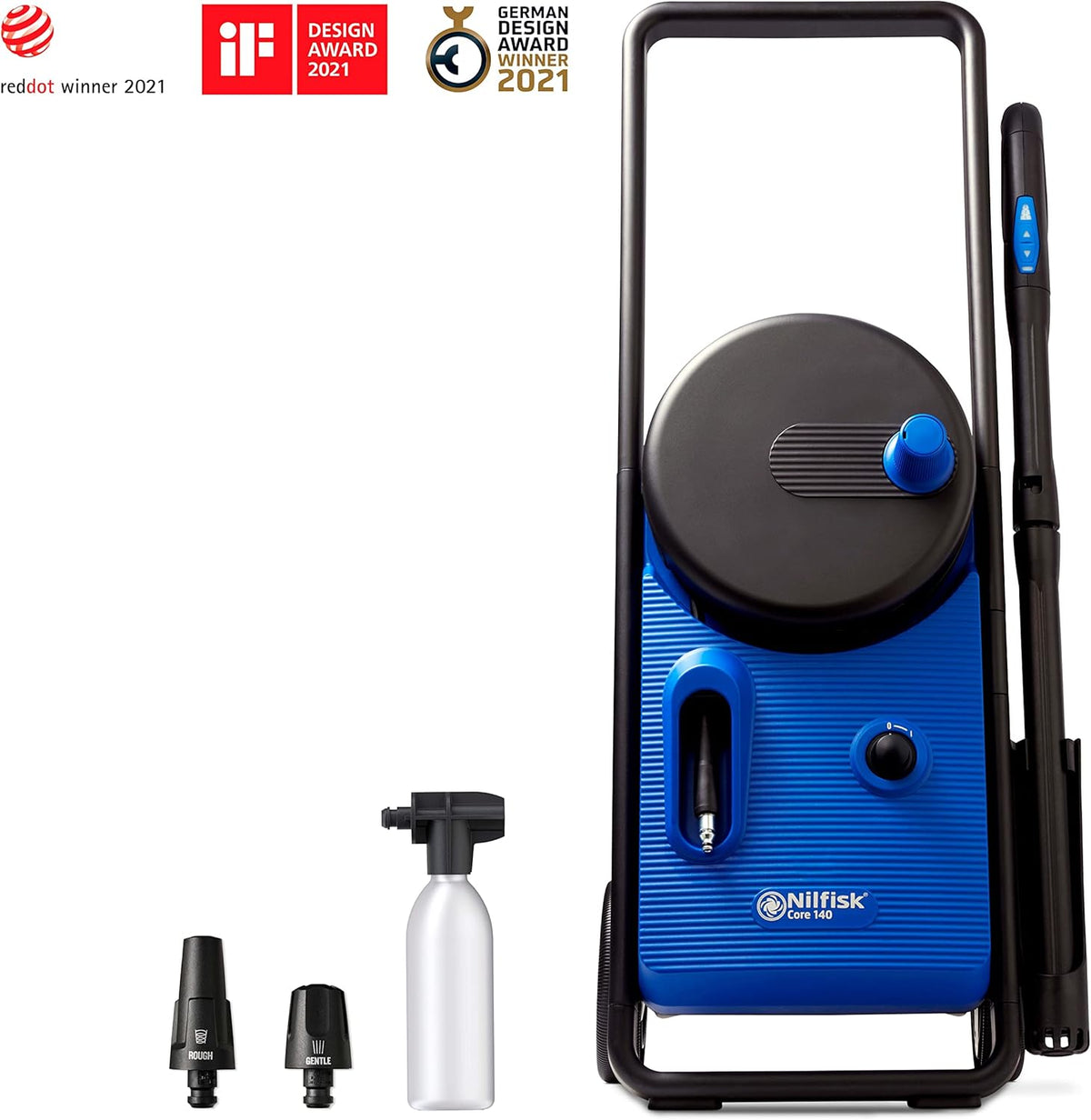 Hogedrukreiniger – Drukspuit – Reiniger – Wasser – Spuit – 140 Bar Werkdruk – 3-Traps Power Control