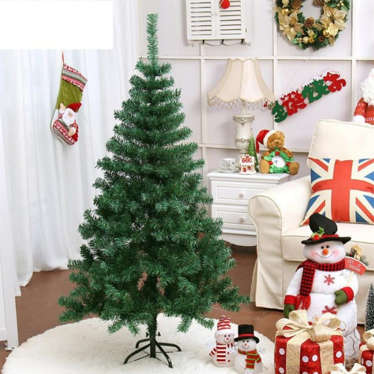 Artificial Christmas Tree - Christmas Tree Plastic - Triumph Tree - PVC Leaf Tree - For Home Decoration, Garden, Shopping Mall &amp; Restaurant - 180cm - Vegetable