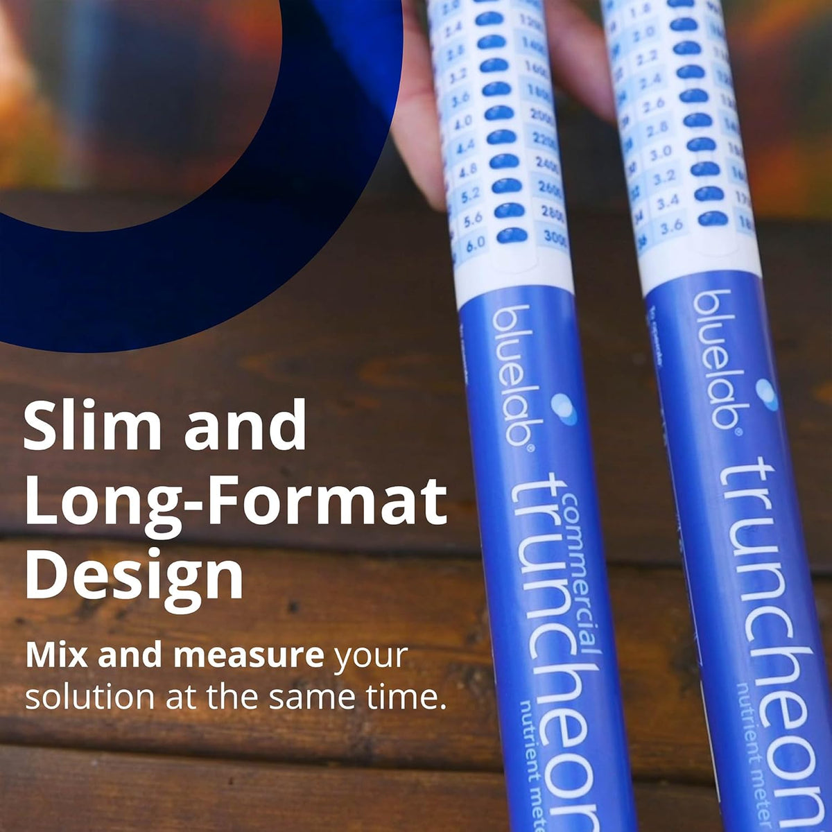 Bluelab TRUNCOMV2 Commercial Truncheon Nutrient Meter, Conductivity Measure in Solution, Increased Measurement Range