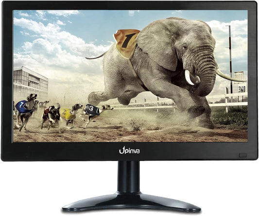 13,3 inch CCTV-monitor, IPS-scherm, videobeveiliging, Full HD, 1920 x 1080, bewakingsmonitor, bewakingscamera, AV/HDMI/BNC/VGA/USB/pc, multifunctionele ingang omschakeling