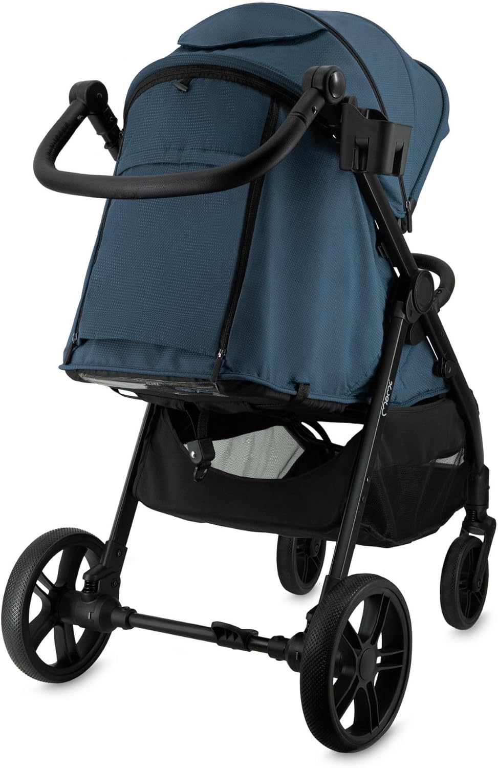 MoMi Clara Kinderbuggy, kinderwagen vanaf 6 maanden, tot 22 kg lichaamsgewicht, 5-punts veiligheidsgordel, voetenzak, bekerhouder, boodschappenmand, luiertas, insecten- en regenbescherming