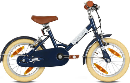 PROMETHEUS BICYCLES Petiday Retro kinderfiets vanaf 3 jaar, 12 inch, voor meisjes en jongens, blauw