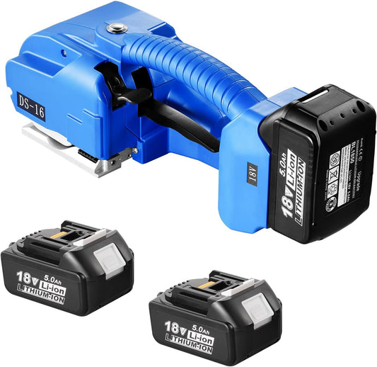 VEVOR Electric Strapping Machine for PP PET 1-1.5 cm, Portable Strapping Tool with Digital Display, Automatic, Battery Operated, for Pallet Packaging