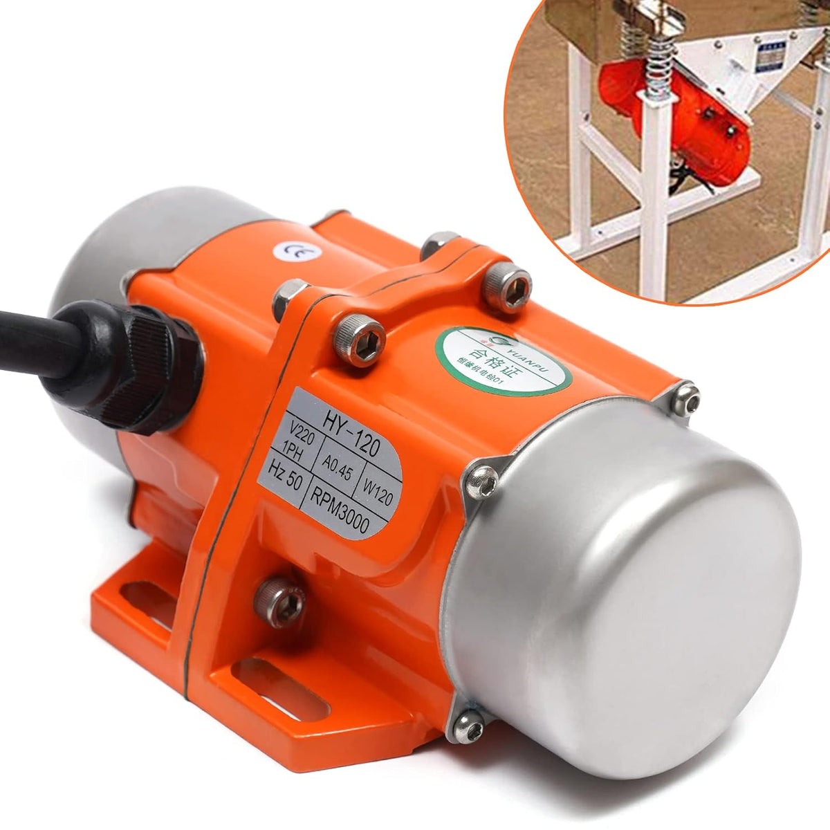 Trilmotor – Vibratiemotor – Onbalansmotor – Schudmotor – Vibration Motor – 120W Vermogen – IP65 Water- en Stofbestendig