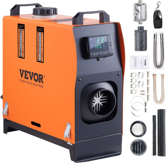 <font dir="auto" style="vertical-align: inherit;"><font dir="auto" style="vertical-align: inherit;">        VEVOR Diesel Air Heater, 12V 5KW All-on-one Diesel Heater with Remote Control and LCD Display, 5L Fuel Tank, Portable Diesel Heater, Fast Heating f