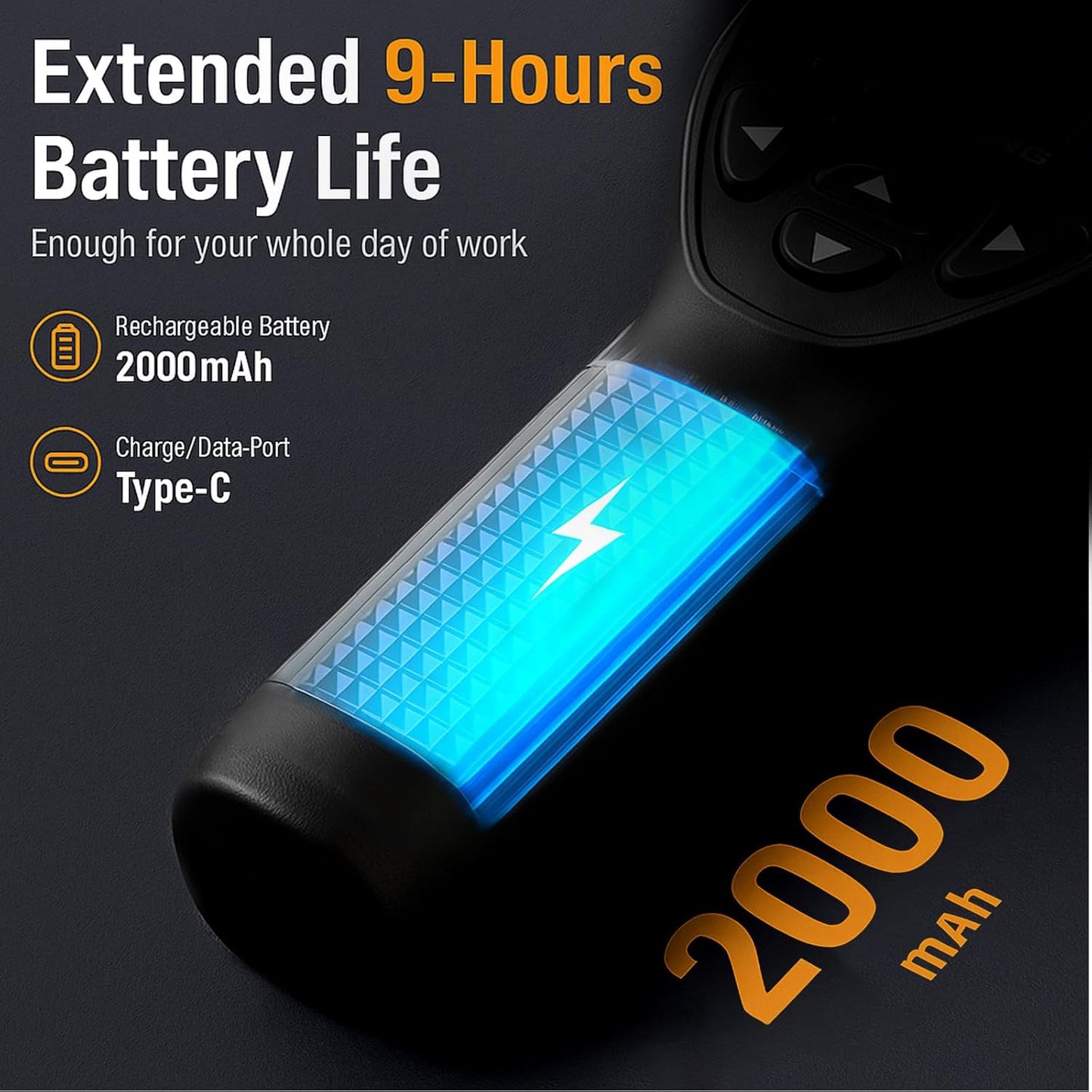 Handheld warmtebeeldcamera, 96 x 96 IR thermische beeldcamera, 25 Hz TISR 240 x 240, -20 °C tot 550 °C, NETD ≤60 mK, infrarood camera, thermocamera voor HVAC, huisonderhoud, lekkageinspectie