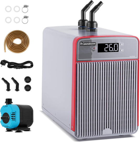 Aquarium Waterkoeler – Aquarium Chiller – Vistank Chiller – Waterkoeler – Aquarium Koeler – Tot 160 Liter – Stil Ontwerp