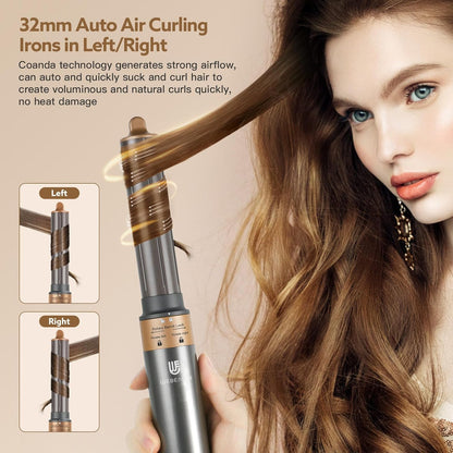 6-In-1 Haardroger – Föhn – Haarstyler – Föhnborstel – Multistyler – 110.000 Omw/Min – 500 Miljoen Ionen