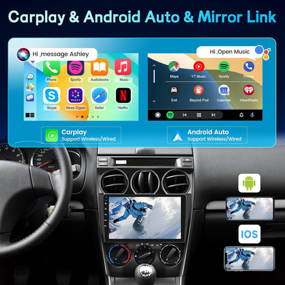 Android Autoradio – Multimediaspeler – Headunit – Navigatiesysteem – Touchscreen Radio – 9 Inch 1080P IPS – Draadloze CarPlay & Android Auto