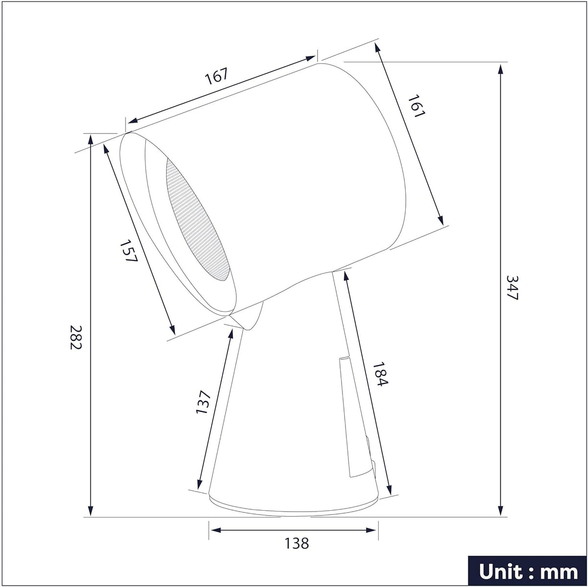 CIARRA CBPHP01 Mini-afzuigkap HOOD TO GO draagbare tafelafzuigkap, mobiele desktop, afzuigkap voor steak, grillen, BBQ, camping, camper, keuken, reizen, Rosa - QUORE