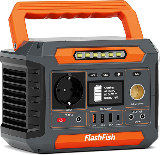 Draagbare Power Station – Mobiele Generator – Noodstroomvoorziening – Zonne-accu – Powerbank – Compact & Lichtgewicht – 200W Continu Vermogen