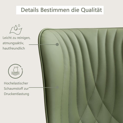 YOUTASTE Eetkamerstoelen set van 2 olijfgroen