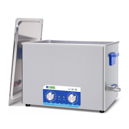 DK SONIC Ultrasone Reiniger, 37L 720W Sonische Reiniger met Verwarmer & Mechanische Timer, Ultrasone Carburateurreiniger voor het Reinigen van Pistool, Motor, Carburateurs, Kettingen (inclusief mand)
