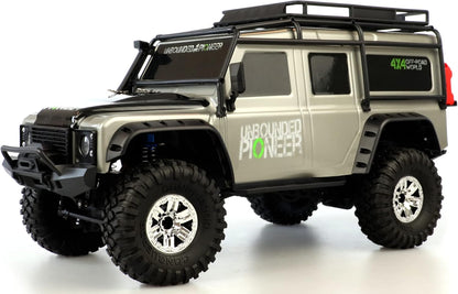 Amewi RC Dirt Climbing Pioneer SUV Crawler 4WD 1:10 RTR incl. afstandsbediening, accu en oplader, zilver