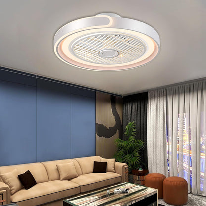 ASJK Stille Plafondventilator 72W 7200 lm met Verlichting, Plafondventilator Plafondlamp met Afstandsbediening 6 Windsnelheden, 3 Kleurtemperaturen, 6 Omkeerbare Snelheden. Wit