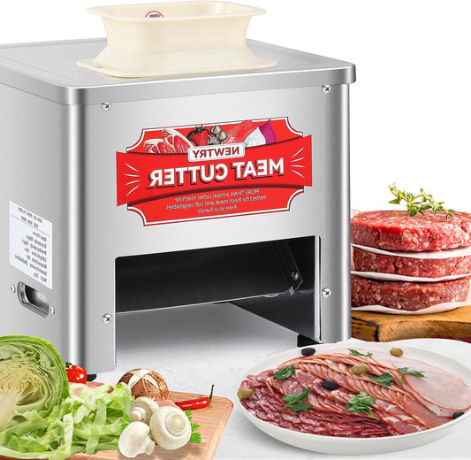 Vleessnijder – Vlees Snijmachine – Commerciële Vleessnijder – Vleessnijapparaat – Vleesverwerker – 3,5 mm Mesblad – 160 kg Vlees per Uur
