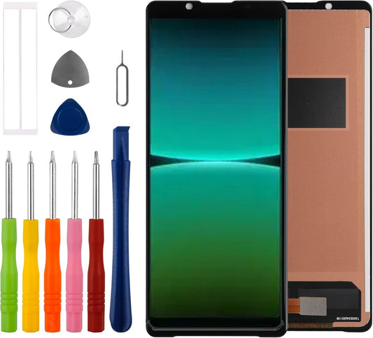 Duotipa Nieuw 6,1 inch TFT-display, compatibel met Sony Xperia 5 IV, alle modellen, lcd-display, touchscreen, digitizer, montage met reparatieset
