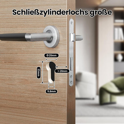 AVATTO Smart deurslot met vingerafdruk en wachtwoord voor 60-90mm deur, sleutelcilindermaat is verstelbaar, met sleutel, IC-kaart, ondersteunt Smart Life app voor afstandsbediening