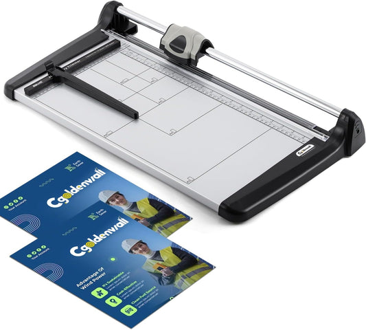 A3 Industriële Papiertrimmer – Papiersnijder – Papier Snijmachine – Guillotine – Roterende Papiersnijder – 480 mm Snijlengte – Tot 15 Vellen