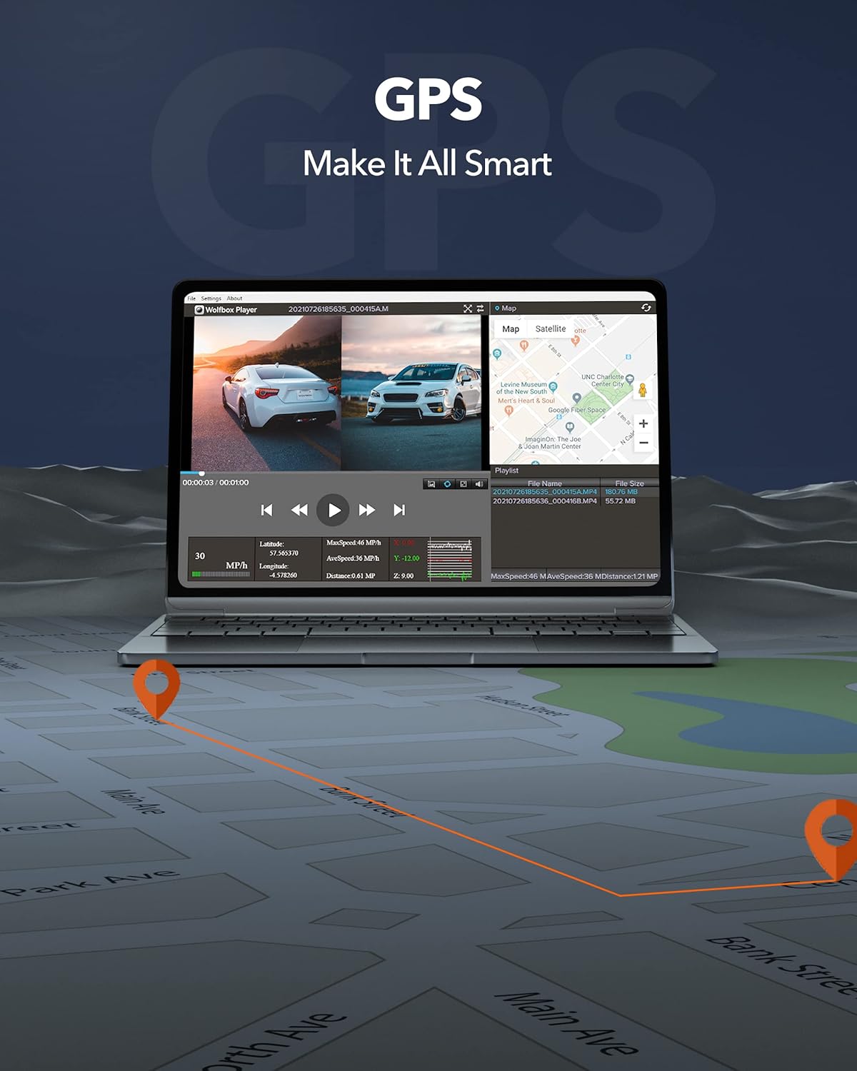 Dashcam Spiegel – Achteruitkijkspiegel Dashcam – Spiegel Dashcam – Dual Dashcam Auto – Auto Camera Voor En Achter – 12 Inch Scherm – 4K Voorcamera, 1080P Achtercamera, GPS En 64GB TF Kaart