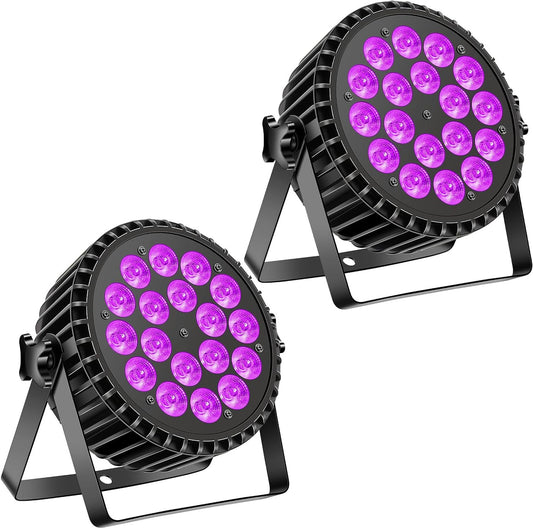 LED Par UV Floodlight – LED Podiumverlichting – Disco Licht – Feestverlichting – UV Spot – 200W Krachtig – RGB + UV Kleurmix