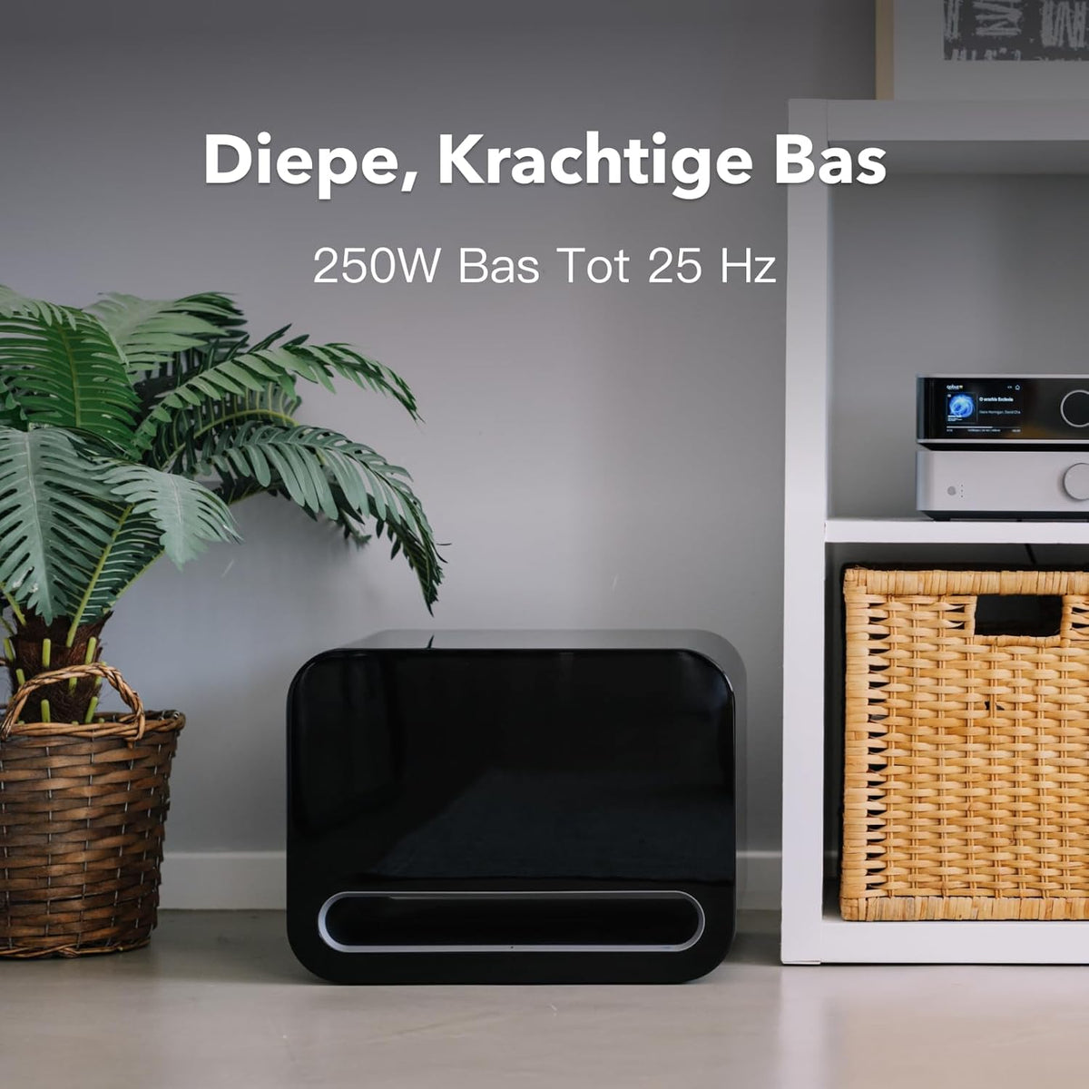 Draadloze Slimme Subwoofer Zwart – Basluidspreker – Basbox – Woofer – Thuisbioscoop Subwoofer – 8 Inch 250 W – Diepe Bas Tot 25 Hz