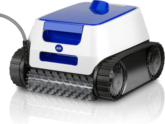 GRE ER230 - Elektrische zwembadrobot voor ingegraven zwembaden tot 9 x 4 m, reinigt bodem, wanden en waterlijn in 2u30