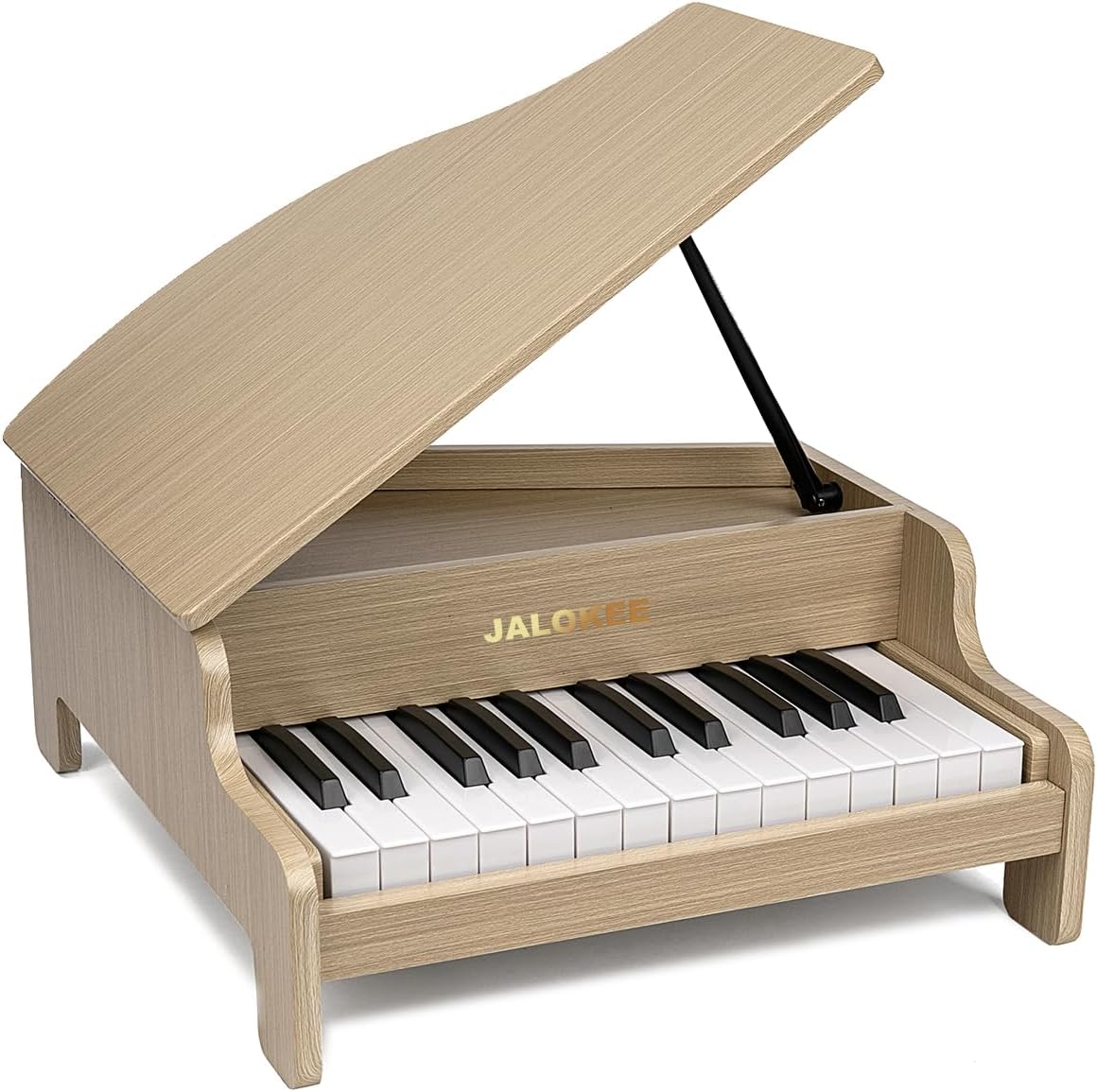 Pianotoetsenbord voor kinderen – Kinderpiano – Digitale piano – Speelgoed piano – Muziek keyboard – 25 toetsen, 2 octaven – Volume instelbaar – Eikenkleur