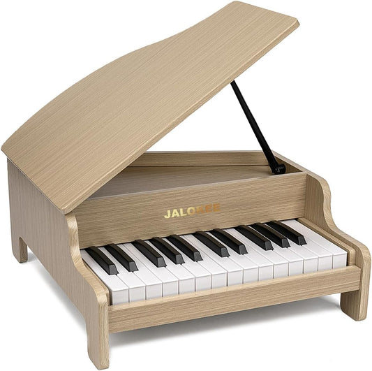 Pianotoetsenbord voor kinderen – Kinderpiano – Digitale piano – Speelgoed piano – Muziek keyboard – 25 toetsen, 2 octaven – Volume instelbaar – Eikenkleur