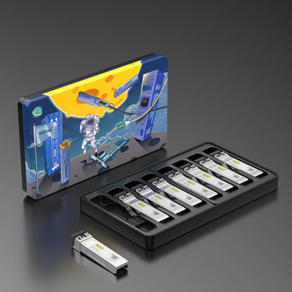 [8 Pack] 10Gb SFP+ SR Multimode Fibre Module 300-meter, 10GBase-SR LC Transceiver Compatible for Cisco SFP-10G-SR, Meraki, Mikrotik S+85DLC03D, Ubiquiti, Zyxel,Qnap, D-Link and More