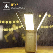 KLARUS CL2 multifunctionele campinglantaarn, 10000mAh oplaadbare campinglamp, 750 lumen opvouwbare campinglamp met 8 lichtstanden, IPX5 waterdichte LED-lantaarn voor tenten Outdoor Fishing Emergency