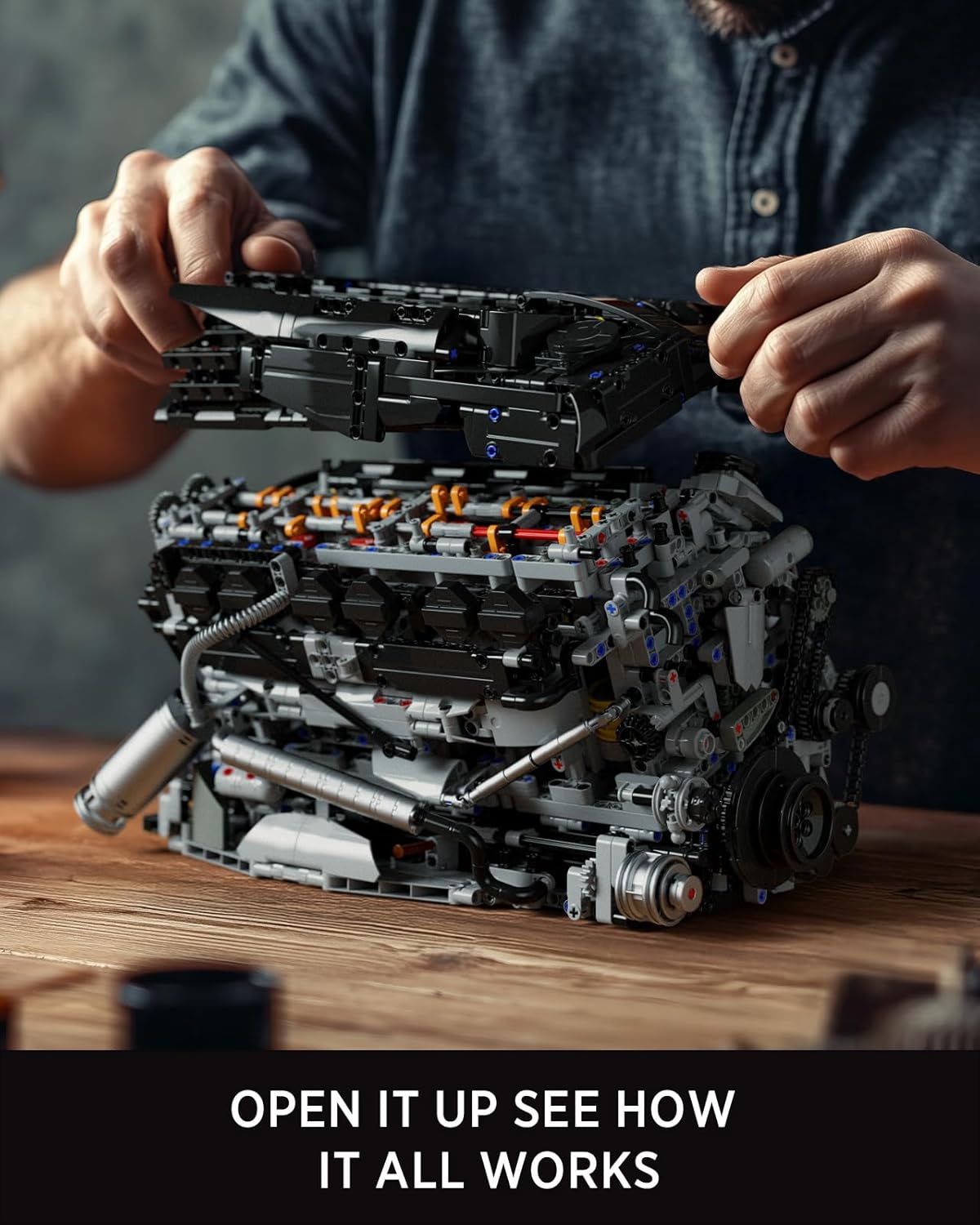 Nifeliz L6 Motor Modelbouwset voor Volwassenen, Technique Motor Verzamelbaar Model Speelgoed Bouwpakket, Verzamelbare Cadeau (2,820 PCS, NF10316)
