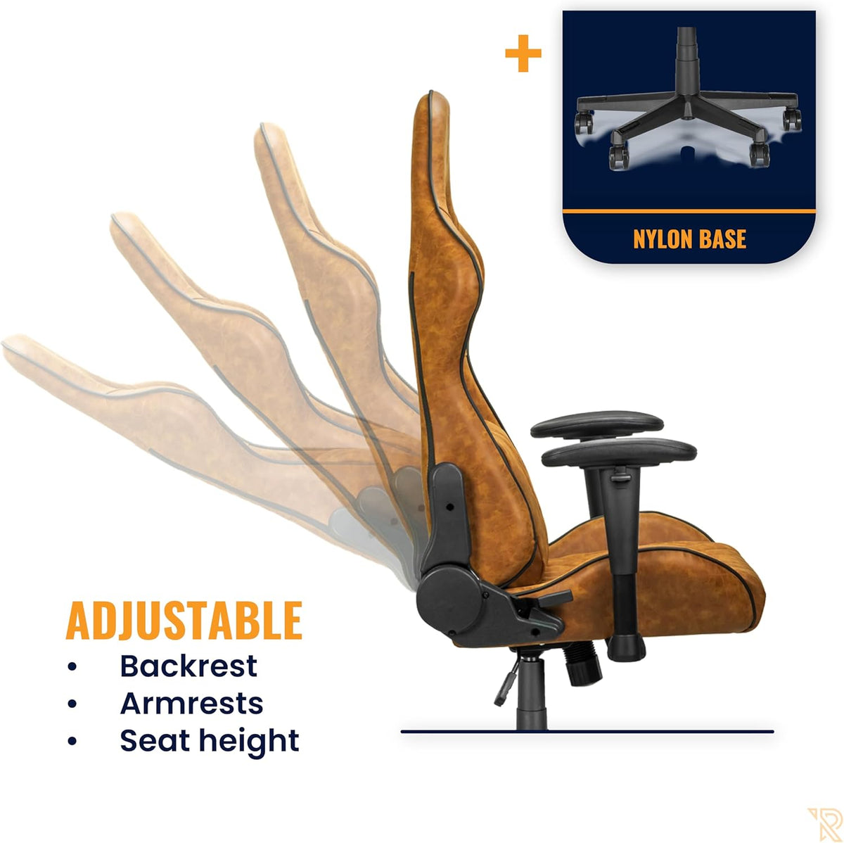 Felix Office Chair bureaustoel bruin/tan