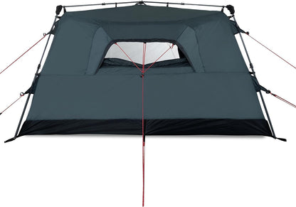 Qeedo Quick Villa familietent, paraplutent (4 of 5 personen) met Quick-Up-System – grijs